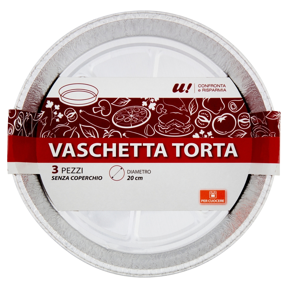 3 Vaschetta Torta 20 cm U! Confronta e Risparmia